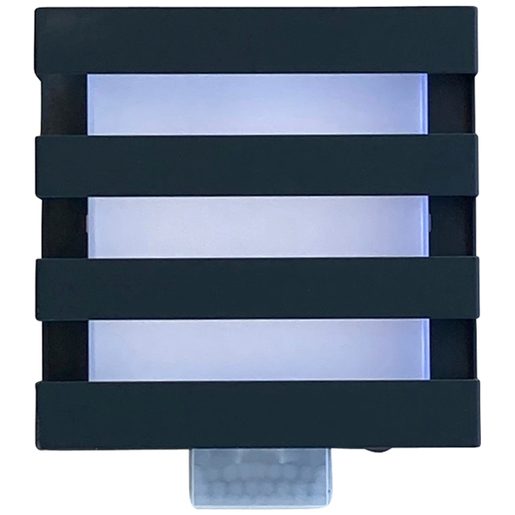 LED-Wandleuchte Z-Licht PIR Cube L SEN 5.5W 500lm 3000K IP54 115×115mm anthrazit